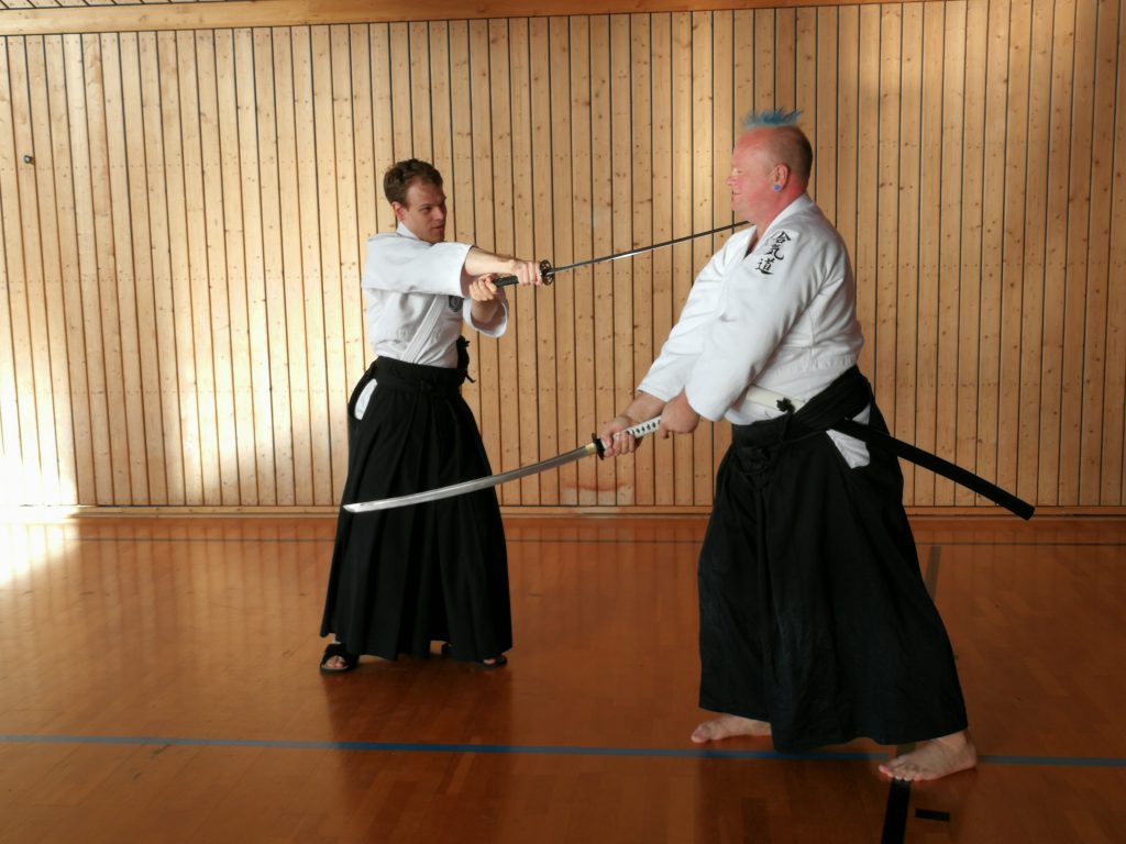 Buki-jutzu Iaito im Aikido Training