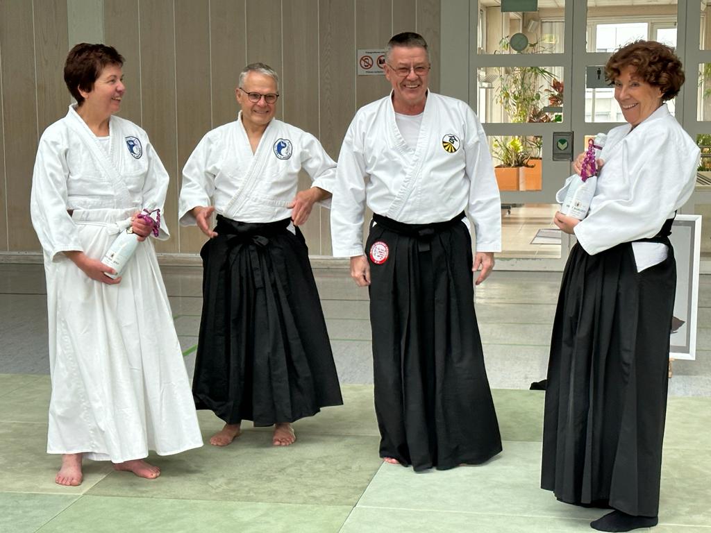 Marianne Siffert 4. Dan Aikido, Gerlind Otto-Vietze 1. Dan Aikido